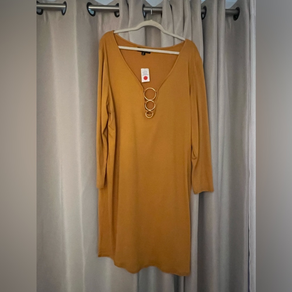 Mustard yellow dress